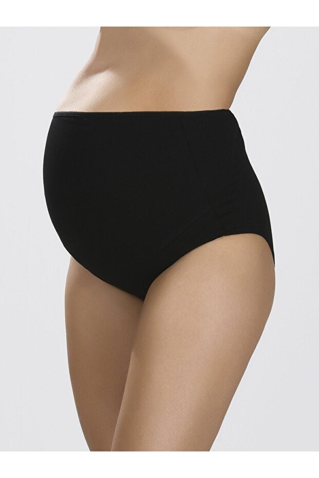 Women's Black Cotton Maternity Maternity Panties 540