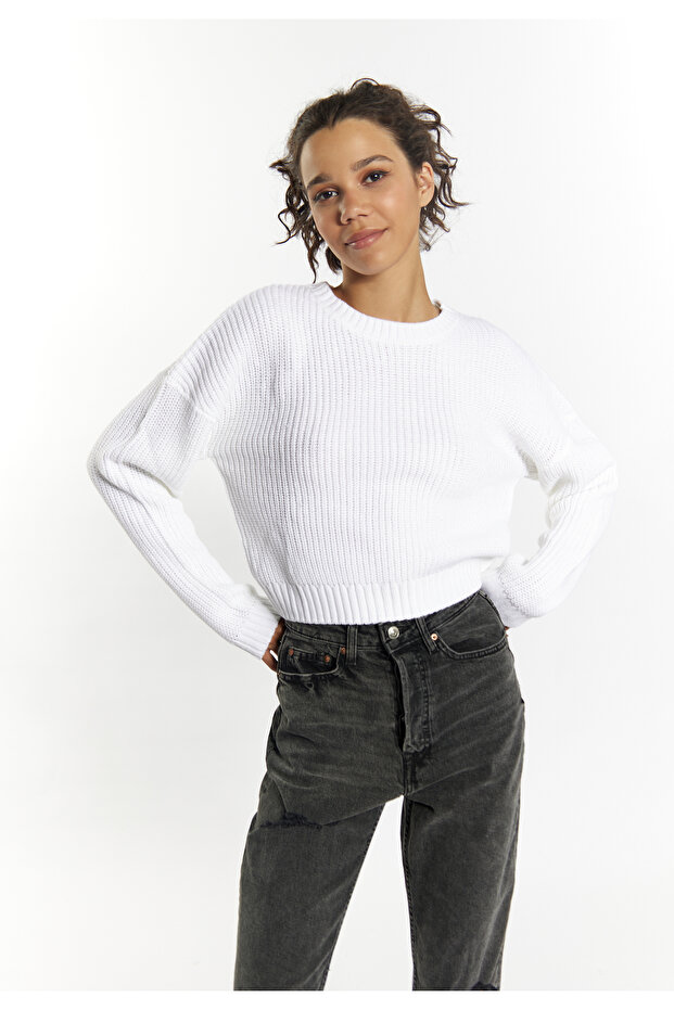 Strick Pullover biany - 2