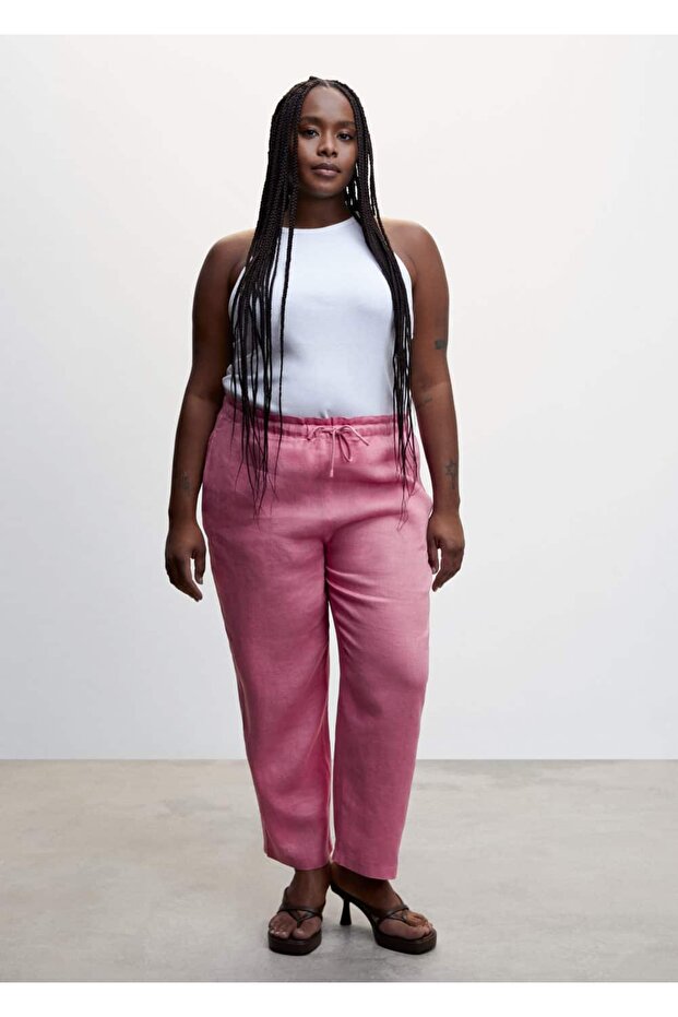 Keten Jogger Pantolon - 6