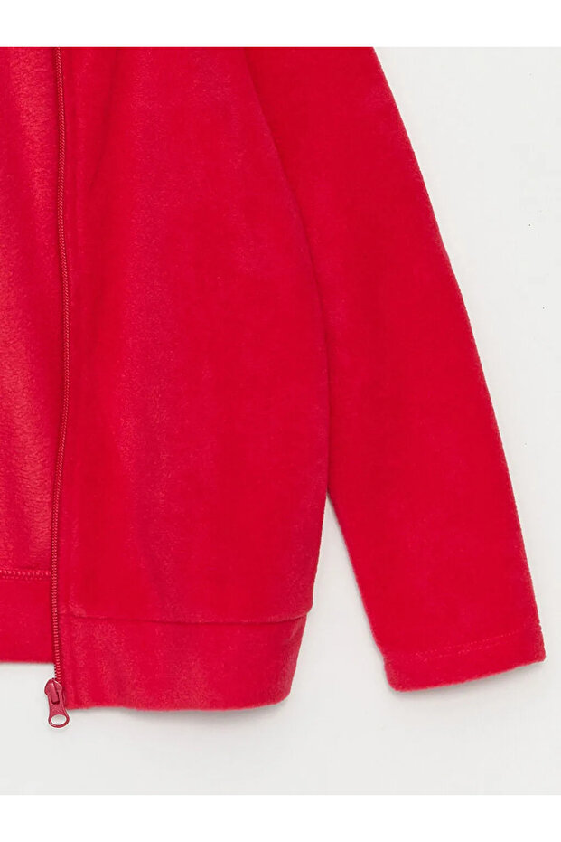 LCW Kids Dik Yaka Basic Uzun Kollu Polar Kız Çocuk Pijama Üst - 3