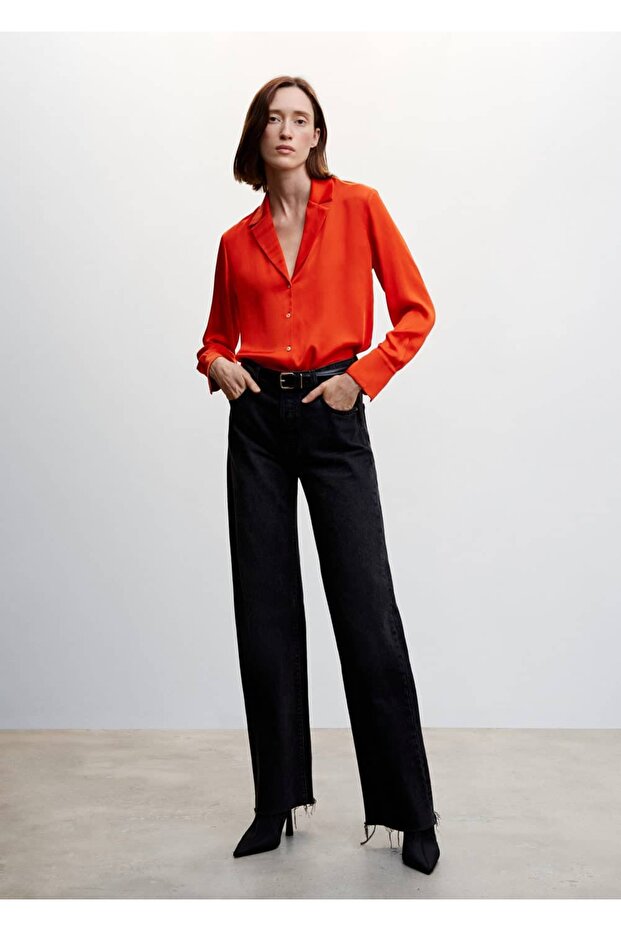 Yakalı Dökümlü Gömlek - 2