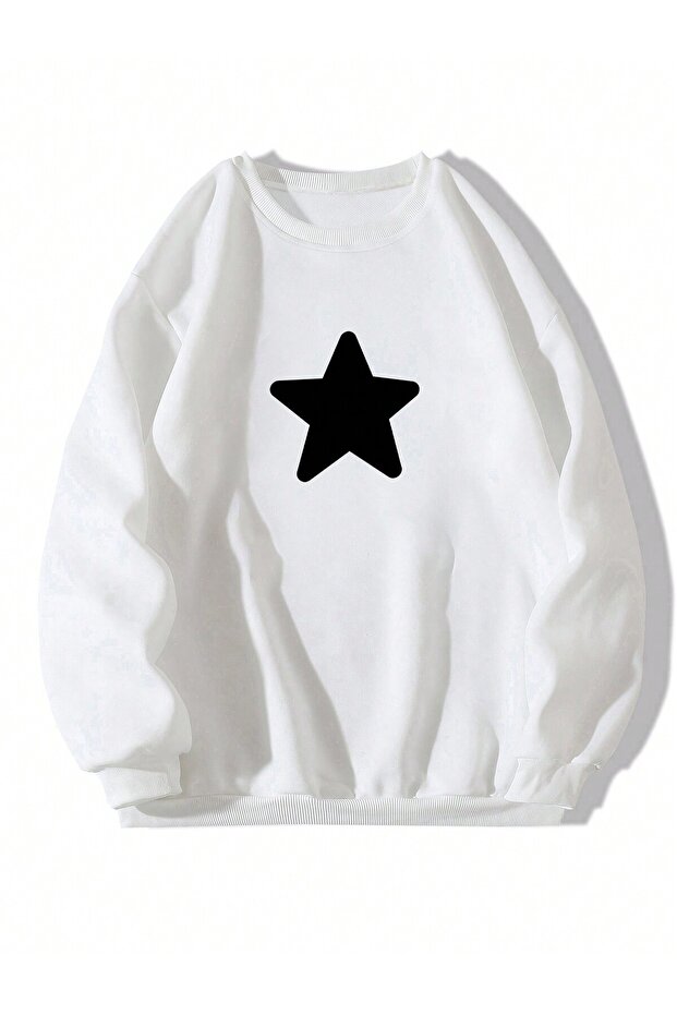 Star Patterned Low Sweat White - 3