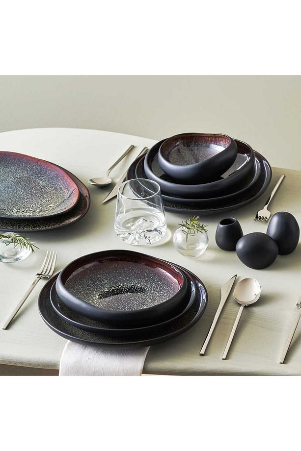 Streamline Galactic Stoneware 59 Parça 12 Kişilik Yemek Takımı Siyah - 2