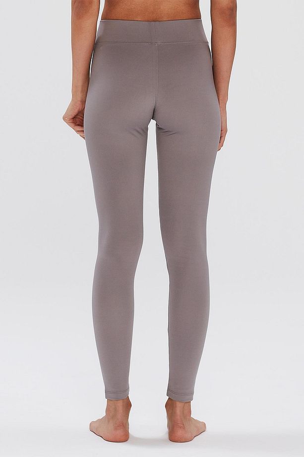 Gaia Gri Slim Fit Normal Bel Toparlayıcı Uzun Spor Tayt - 2