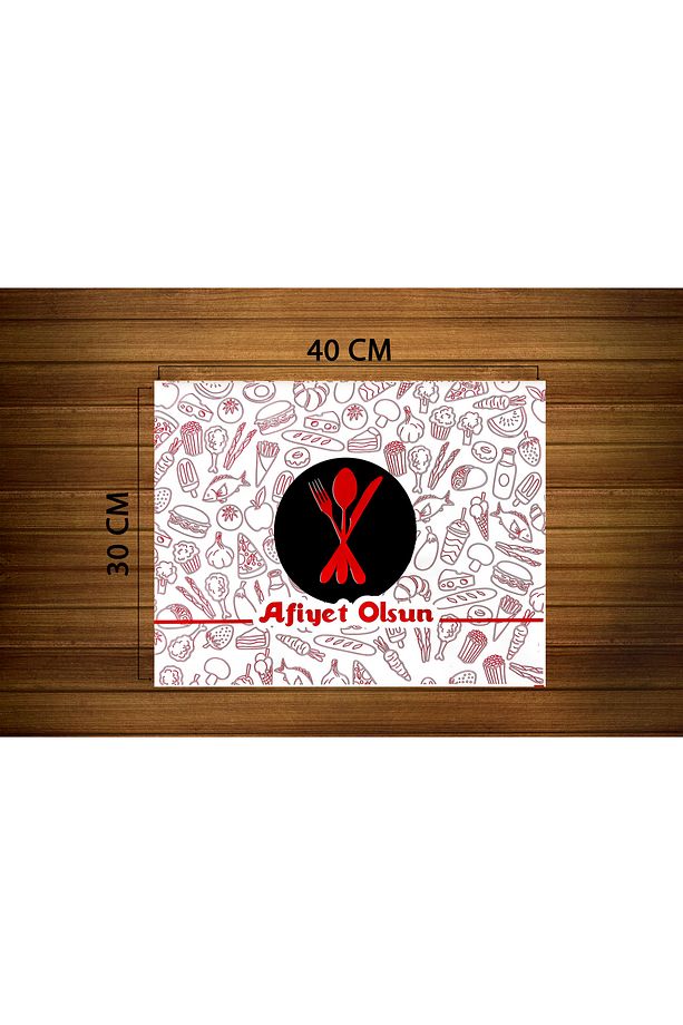 Kağıt Amerikan Servis Afiyet Olsun 40 X 30 cm Kağıdı ( 20 ADET ) - 1