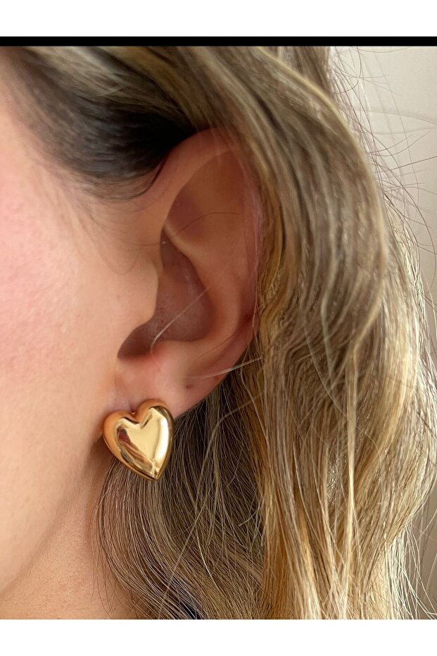 Klips Kalp Küpe - 3