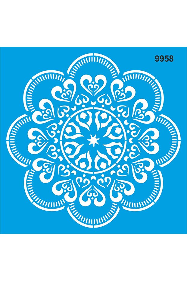 قالب ماندالا ستينسل 30x30
