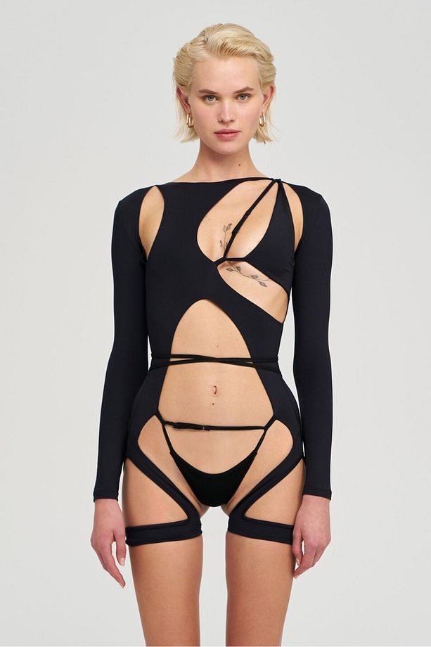 Infinity Bodysuit - Siyah - 1