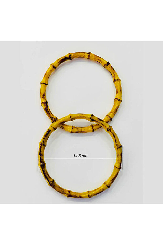 Ahşap Bambu Görünümlü Plastik Çanta Sapı - 1