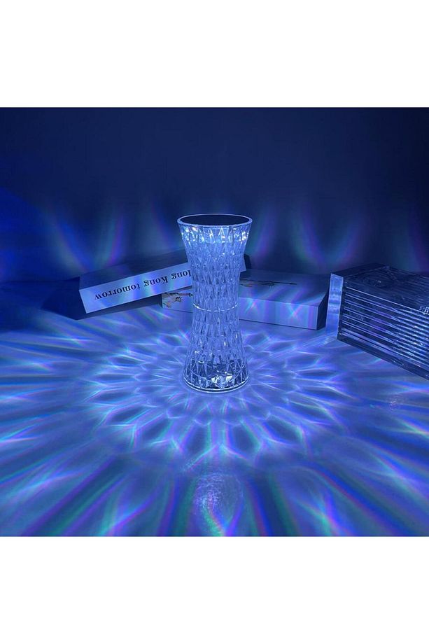 Lw-5 Şarjlı Kristal Elmas Masa Lambası Dokunmatik Romantik Akrilik Led Gece Lambası - 8