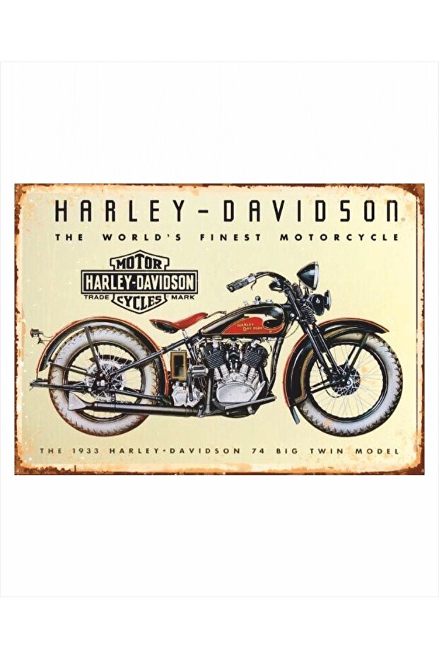 Retro Tablo Harley Davıdson