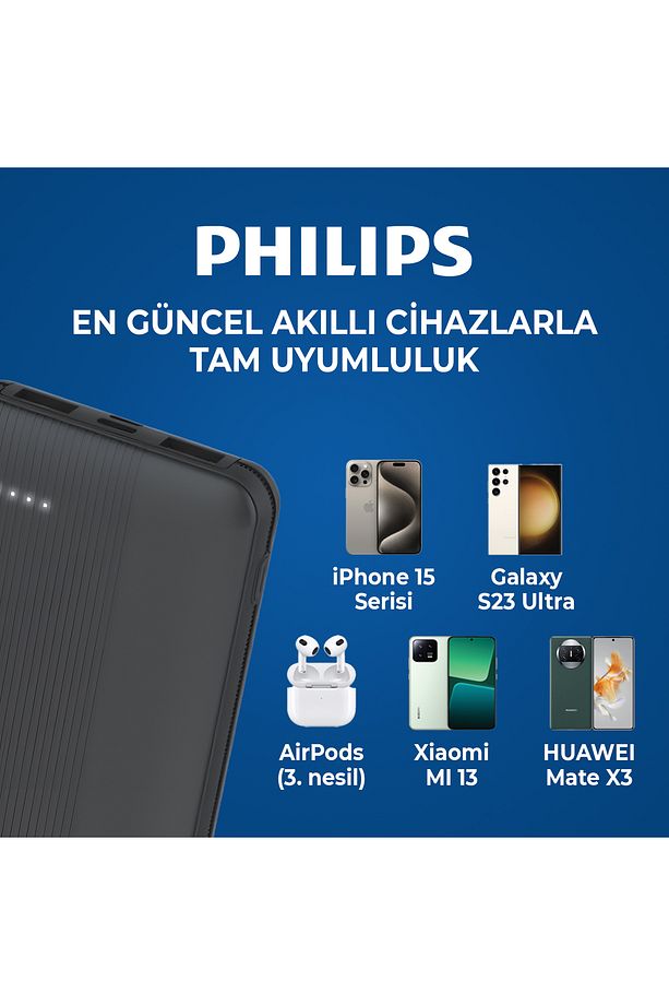 10000mAh 22.5W 2*USB-A ve Type-C PD Üç Çıkışlı QC 18W Huawei SuperCharge Destekli Portatif Powerbank - 6