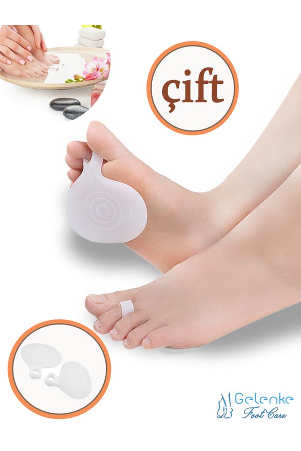 Middle Finger Metatarsal Silicone Pad - Callus Protector and Metatarsal Cushion