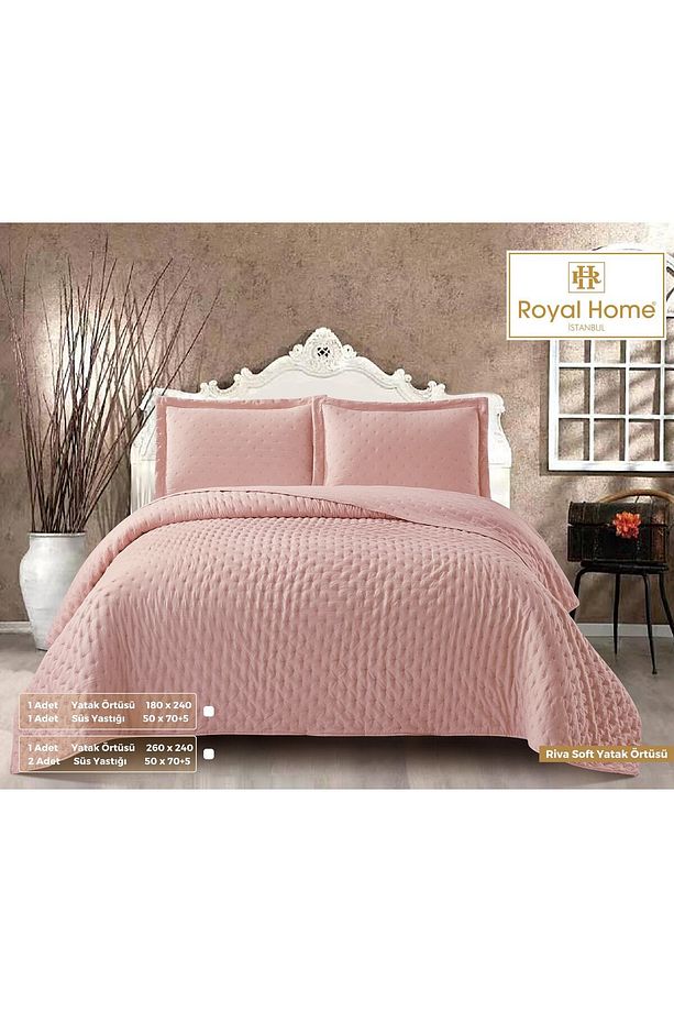 Riva Soft Çift Kişilik 3 Parça Yatak Örtüsü Seti - 1