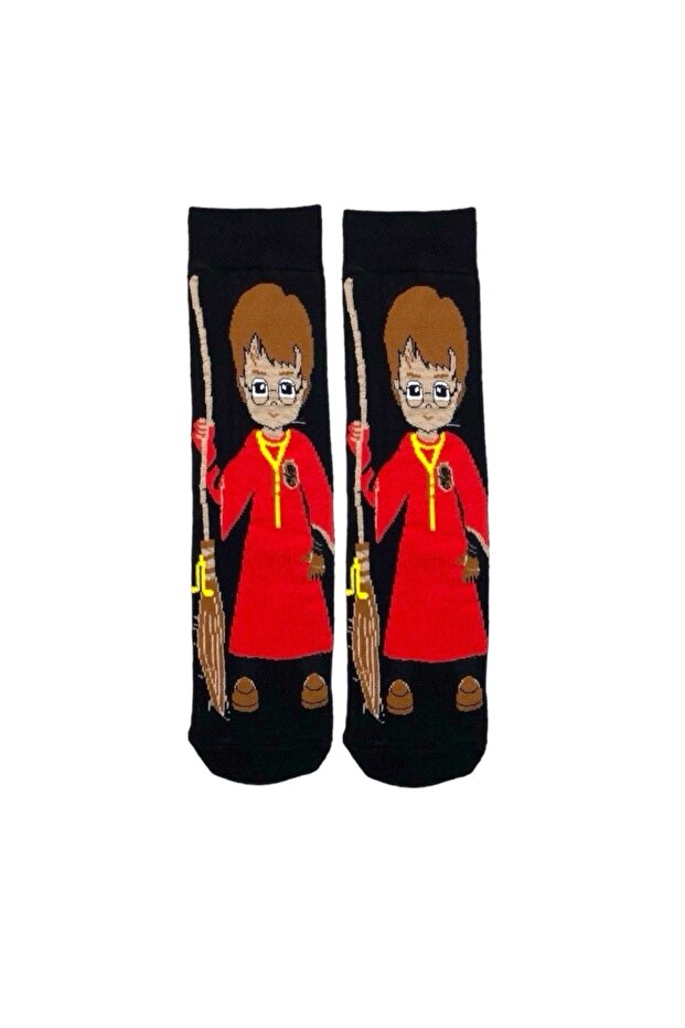 Patterned Character Colored Socket Socks Çk23 - 1