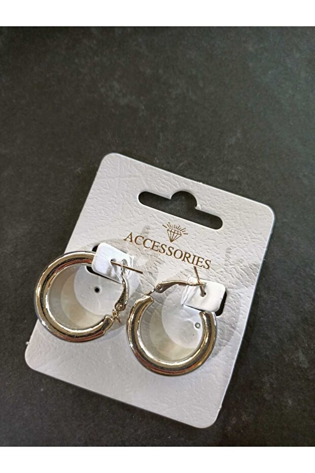 SILVER COLOR RING EARRING BOMBELY MODEL - 2
