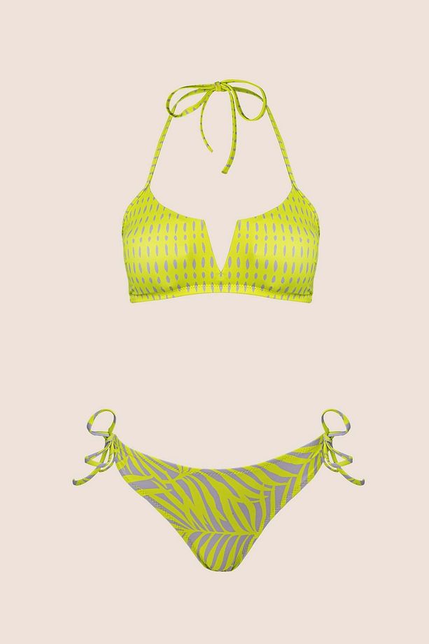 3527 Sarı Bikini Takımı - 4