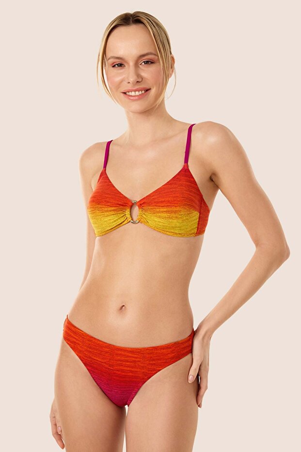 3501 طقم بيكيني برتقالي - 1