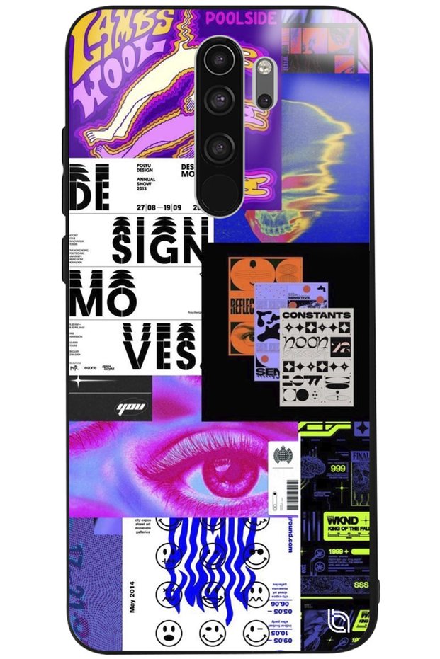 حافظة لهاتف Xiaomi Redmi Note 8 Pro لامعة مع حماية للكاميرا ونمط مميز