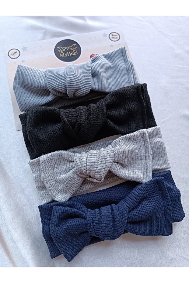 4-Piece Combination Handmade Baby Girl Bow Bandana