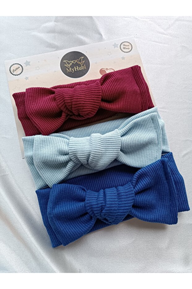 3-Piece Combination Handmade Baby Girl Bow Bandana