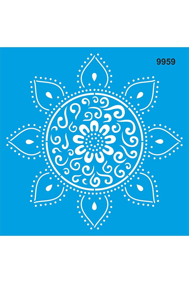 Mandala Stencil Template 30x30