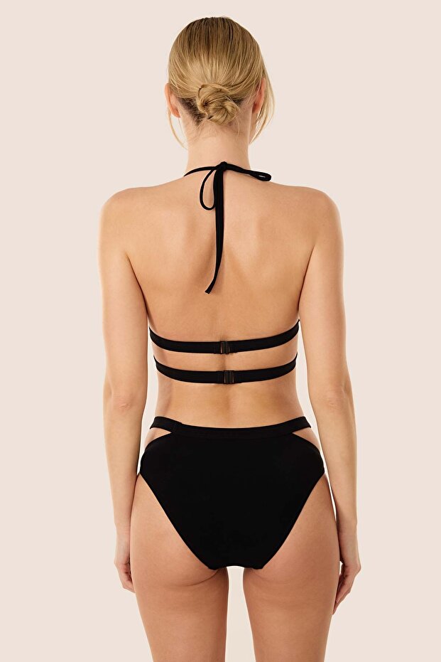 3402 طقم بيكيني أسود - 2