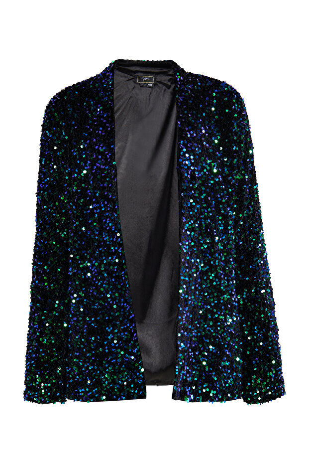 Blazer with sequins - 1