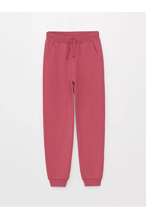 LCW Kids Beli Lastikli Basic Kız Çocuk Jogger Eşofman Altı - 1