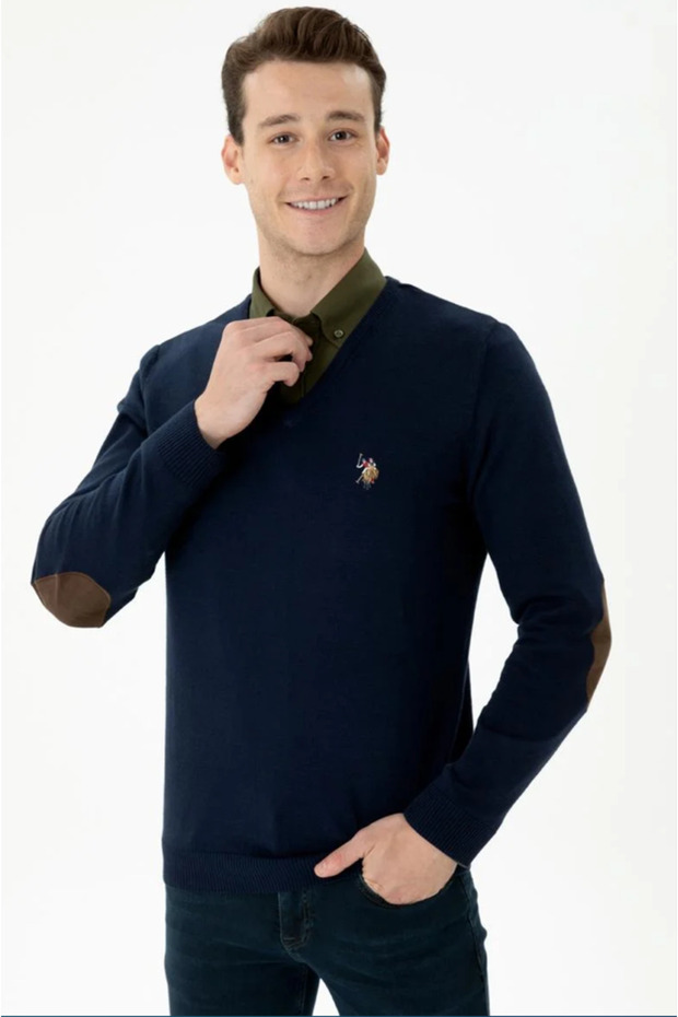 قاعدة. بولو أسن. سترة أساسية باللون الأزرق الداكن للرجال G081SZ0TK.000.1629687.VR033