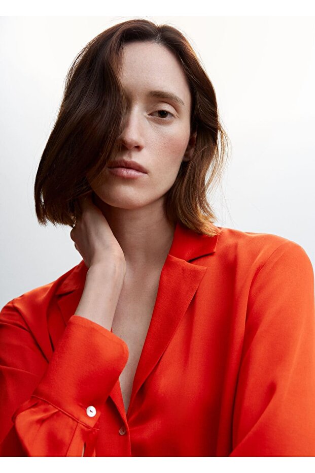 Yakalı Dökümlü Gömlek - 5