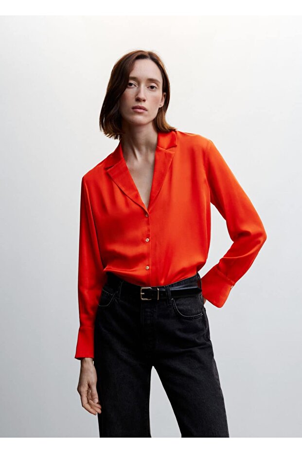 Yakalı Dökümlü Gömlek - 1