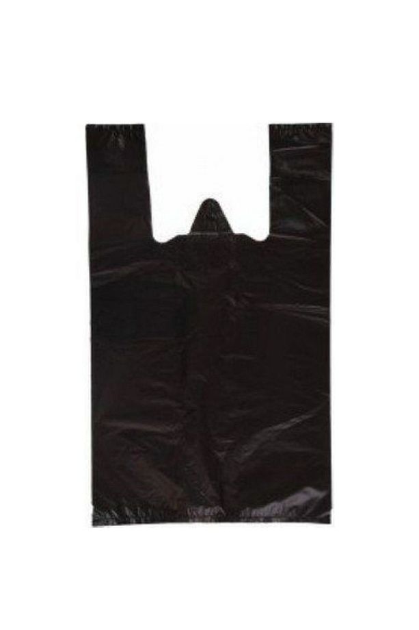 Kalın Siyah Atlet Poşet Market Manav Poşeti Küçük Boy 25x45cm 1 Kg - 3