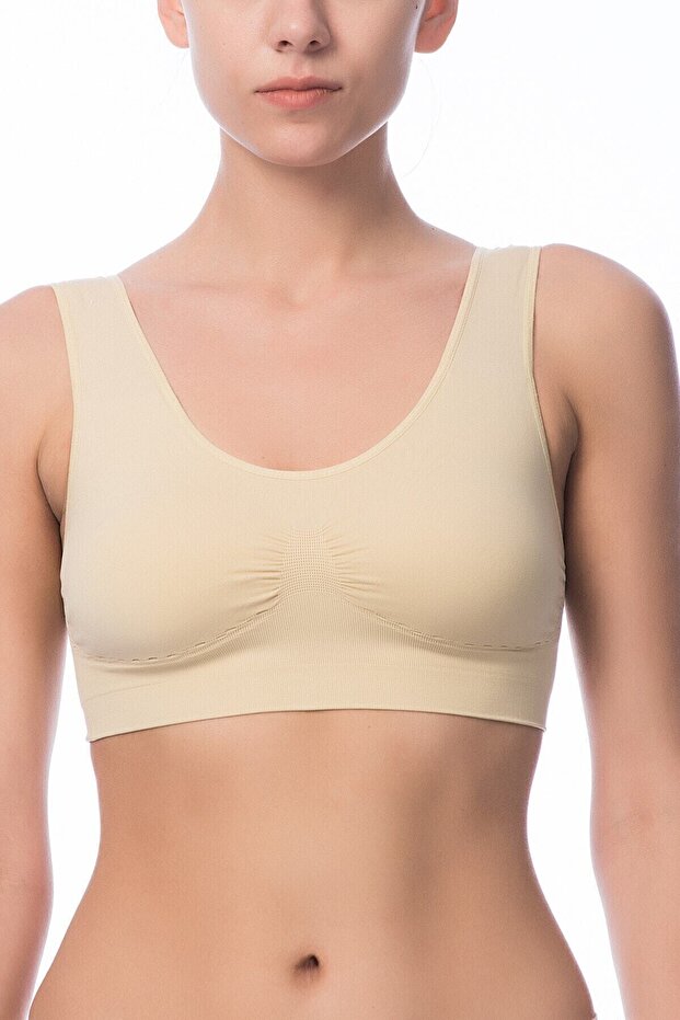 Women's Skin Cup Seamles Bustier BEJAMONTİ 2411