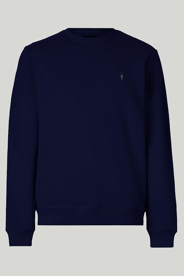 Lacivert Renk Basic Bisiklet Yaka Relaxed Regular Erkek Sweatshirt - 1