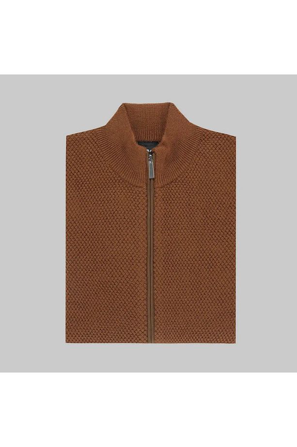 İNTERVİEW DOKUMA FERMUARLI HIRKA -HARDAL - 3
