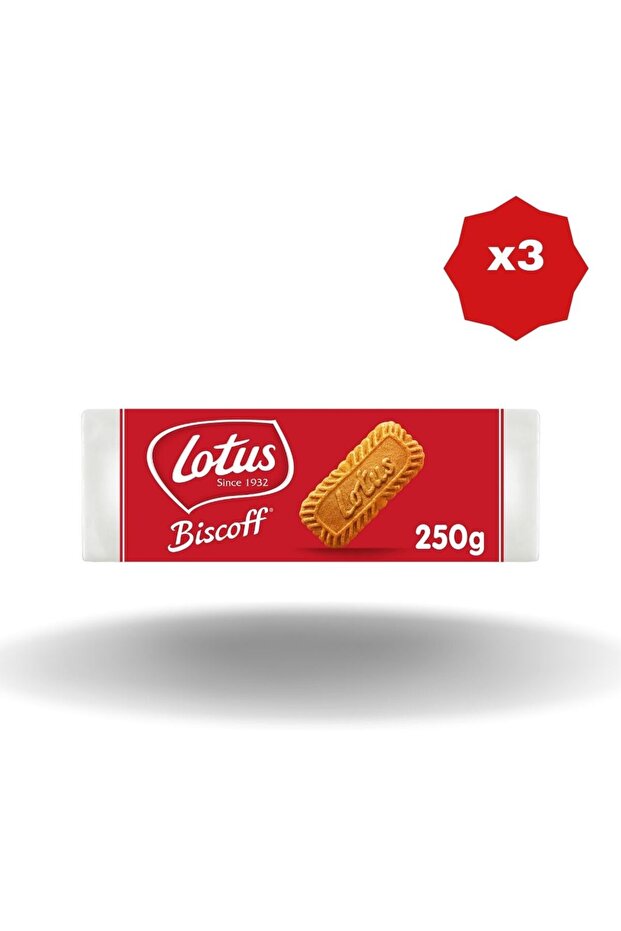 BİSCOFF BİSKÜVİ 250 GR X 3 ADET - 1