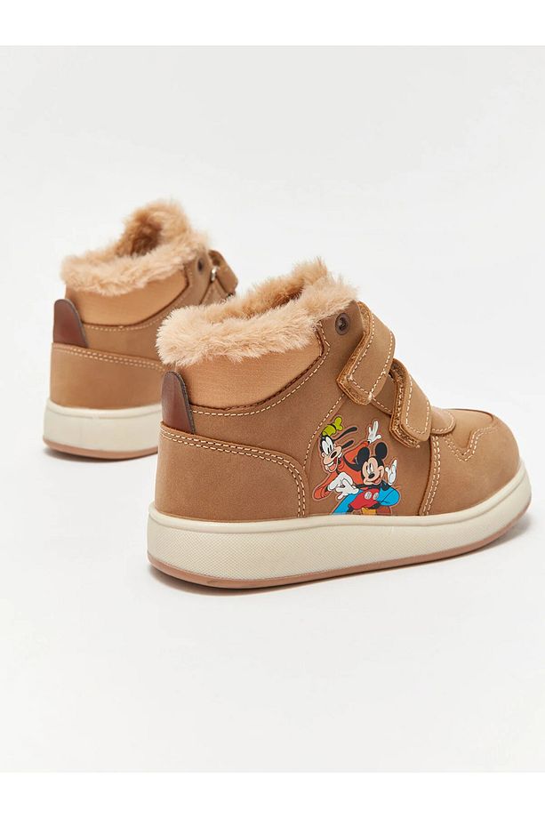 STEPS Mickey Mouse Baskılı Cırt Cırtlı Erkek Bebek Bot - 5