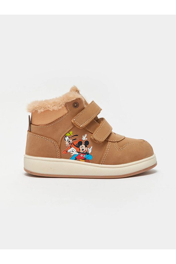 STEPS Mickey Mouse Baskılı Cırt Cırtlı Erkek Bebek Bot - 2