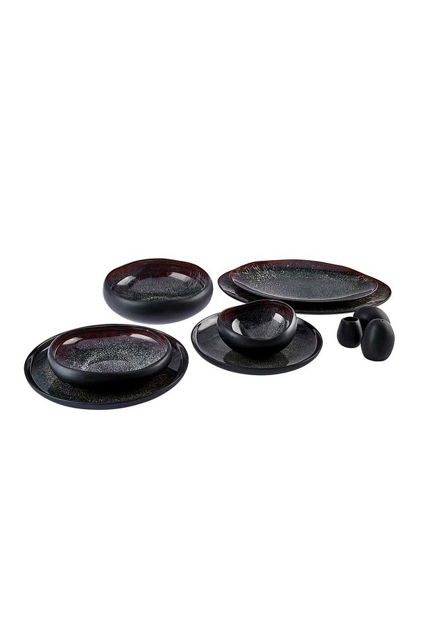 Streamline Galactic Stoneware 59 Parça 12 Kişilik Yemek Takımı Siyah - 5