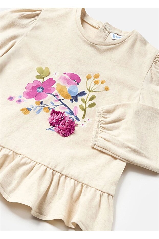 Baby Girl Frilly Blouse Cream 2009