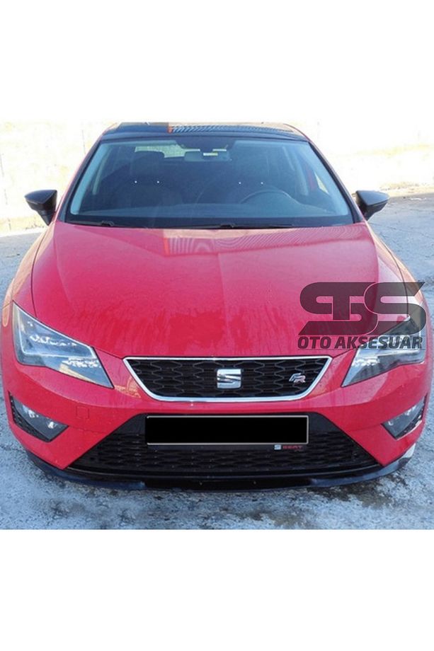 Seat Leon mk3 Cupra R Uyumlu Ön Lip Mat Siyah Ön Tampon Lip - 2