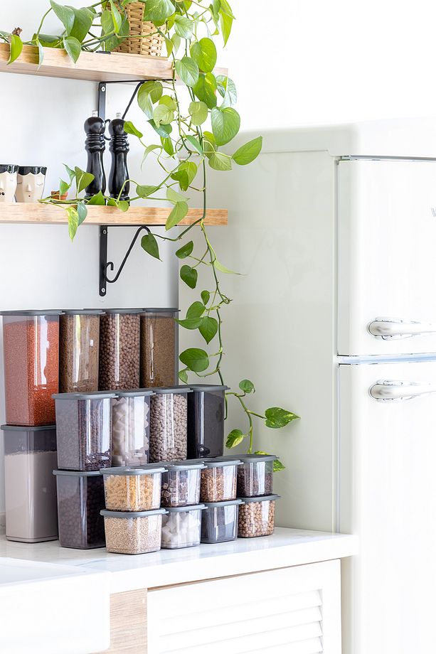 12'li Set Tidy Kare Erzak Saklama Kabı Silikon Kapak - 3