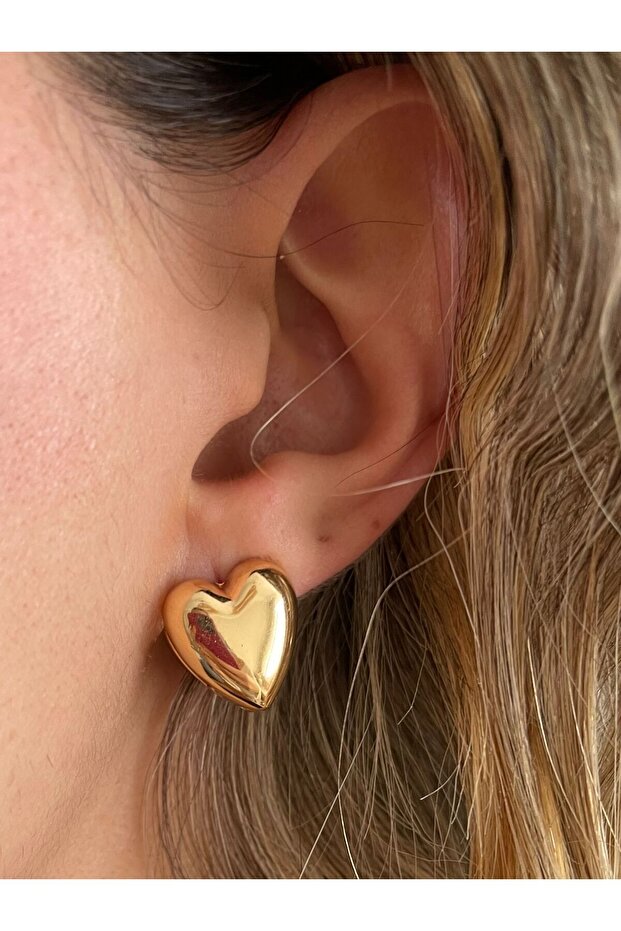 Klips Kalp Küpe - 1