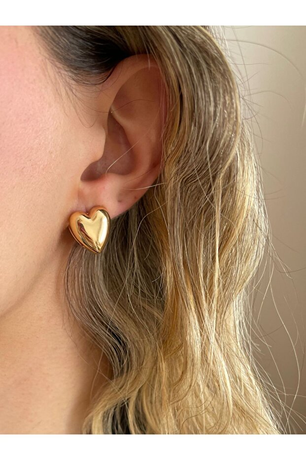 Klips Kalp Küpe - 2