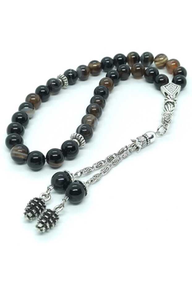 Moire Agate Stone Rosary, 8 Mm