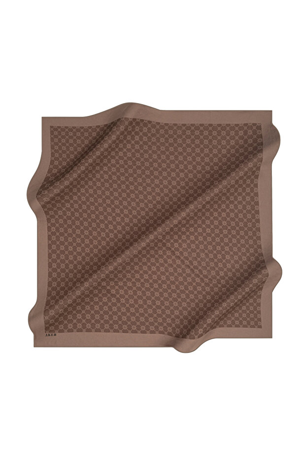 100X100 1090500 ELEGANCE MONOGRAM EŞARP - 1