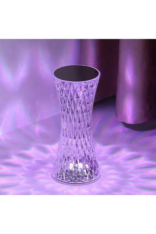 Lw-5 Şarjlı Kristal Elmas Masa Lambası Dokunmatik Romantik Akrilik Led Gece Lambası - 2