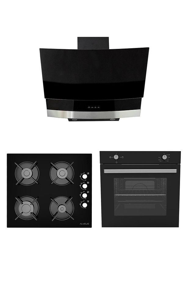 Siyah Nof 604 Ankastre Set [mod Nof-gls640-mfa604] - 1