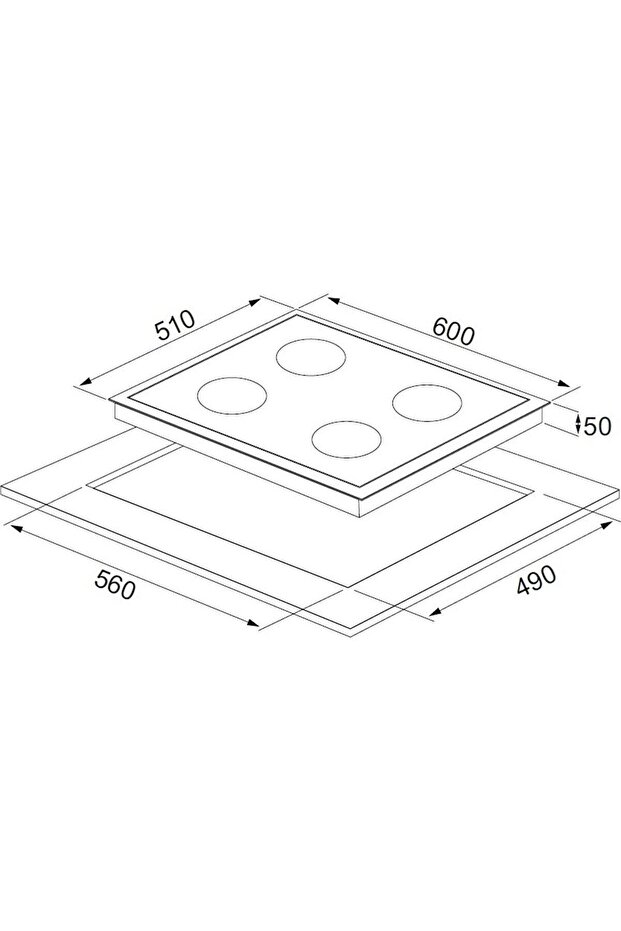 Basic Beyaz 200 3 Lü Ankastre Set (ED400-EO320-EF200) - 7